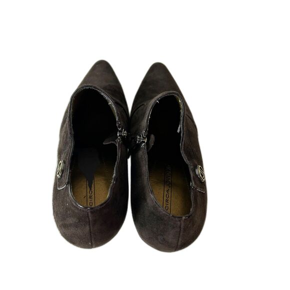 Circa Joan & David CJ River Brown Suede Leather Pointed Toe Shootie Shoe Size 6M - Picture 6 of 10